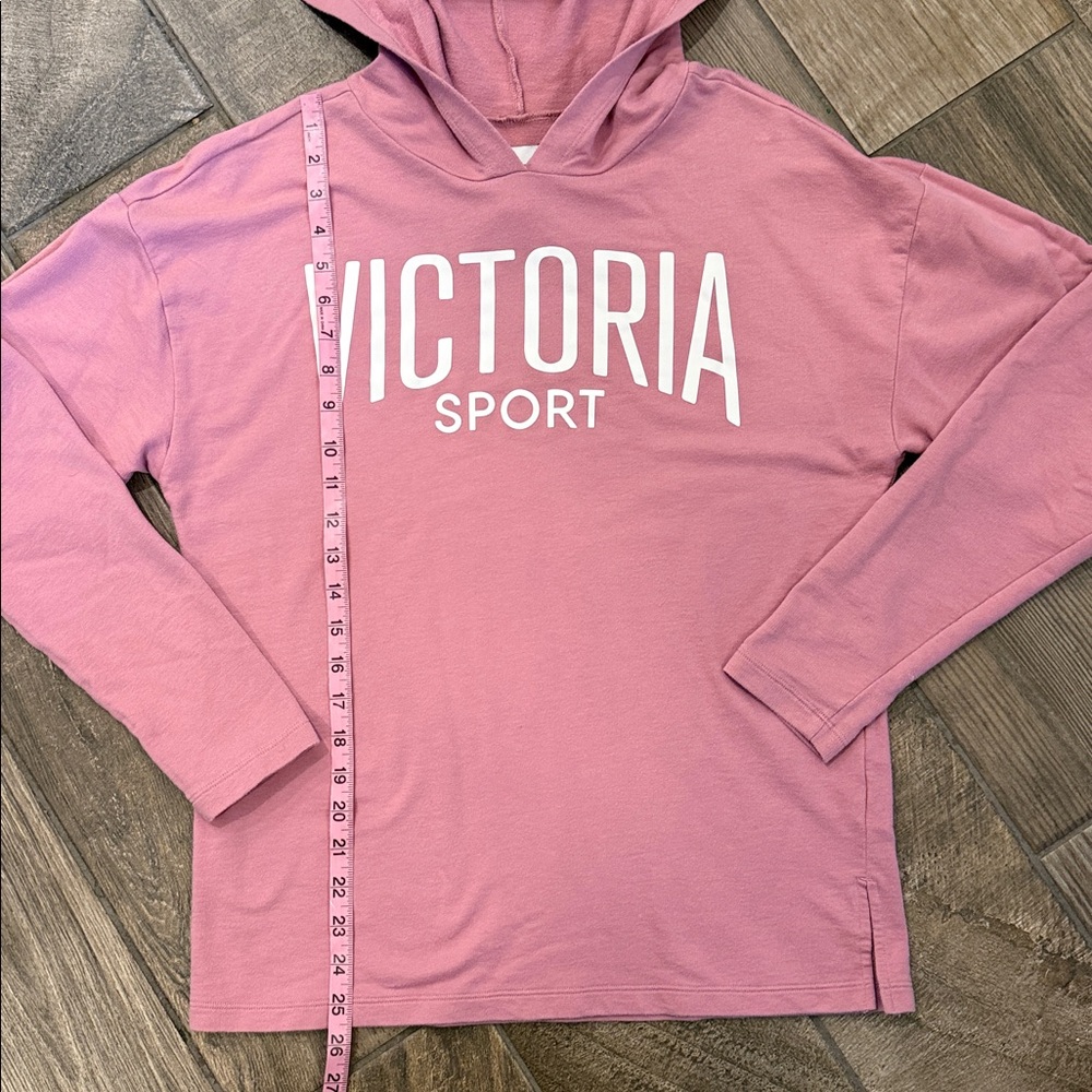 Victoria’s Secret VSX Victoria Sport Pink Lightweight Hoodie Pullover Small - Picture 9 of 14